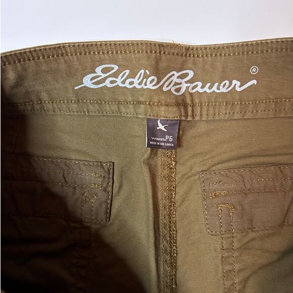 Eddie Bauer Women's Adventurer Stretch Ripstop Cargo Pants Size 6 Petite - Picture 3 of 15